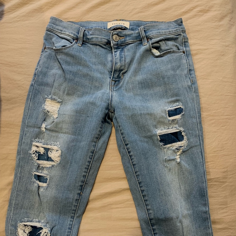 pacsun mid rise jeggings